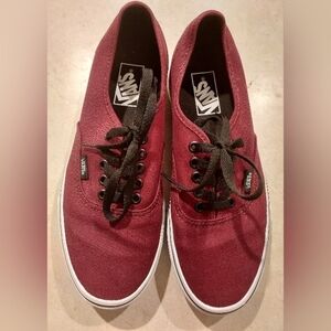 NWOT -  VANS Unisex Authentic Low Pro Shoes In Tawny Port Men 8 & Women 9.5